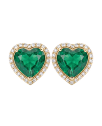 Heart Halo Studs