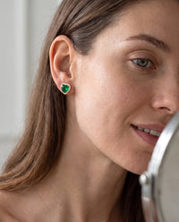Heart Halo Studs