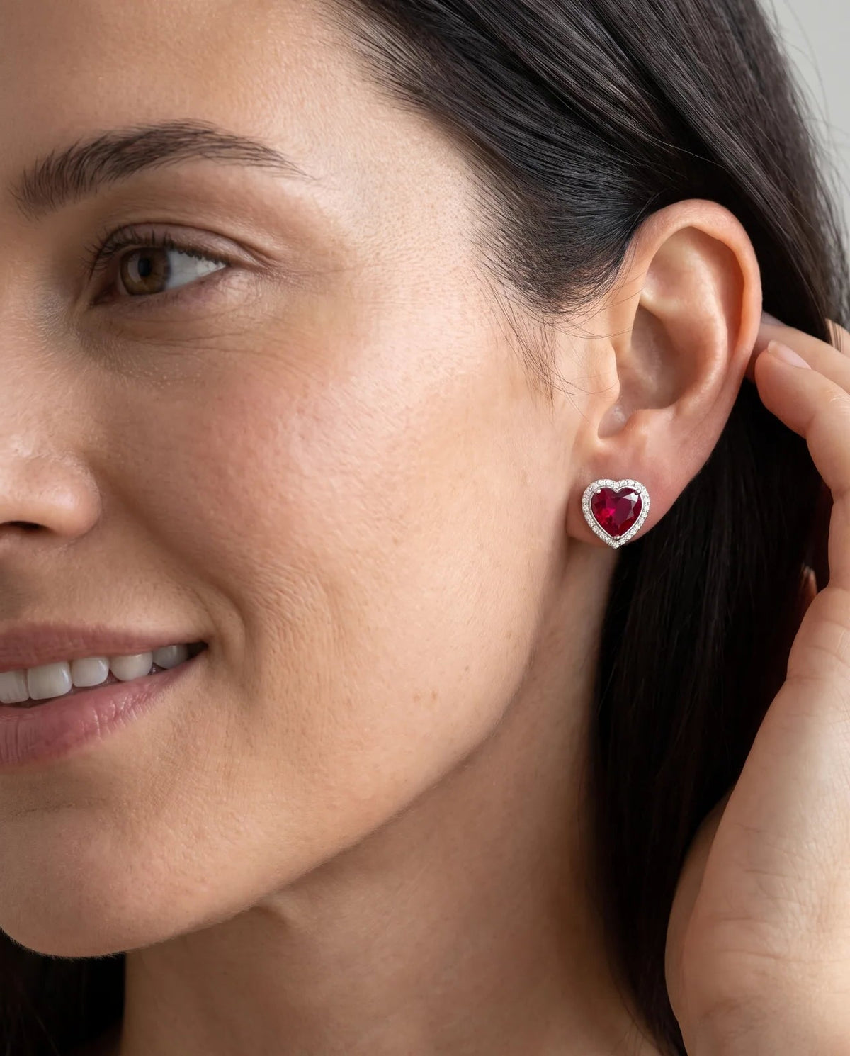 Heart Halo Studs