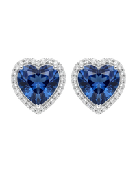 Heart Halo Studs