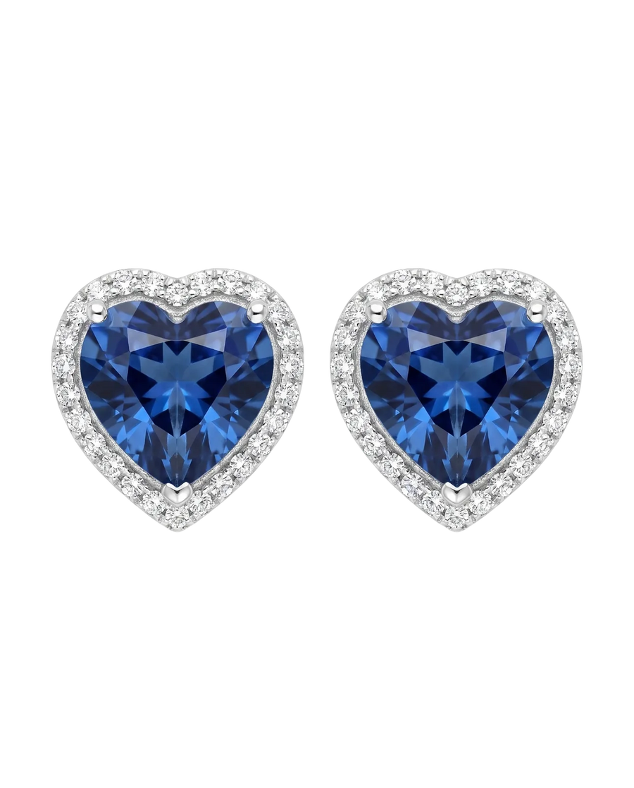 Heart Halo Studs