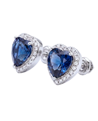 Heart Halo Studs