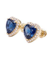 Heart Halo Studs