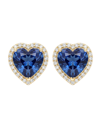 Heart Halo Studs