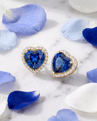 Heart Halo Studs