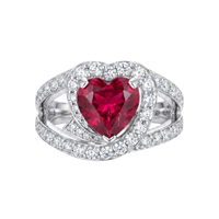 Heart Sapphire Ring
