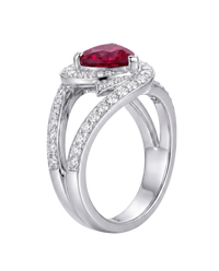 Heart Sapphire Ring