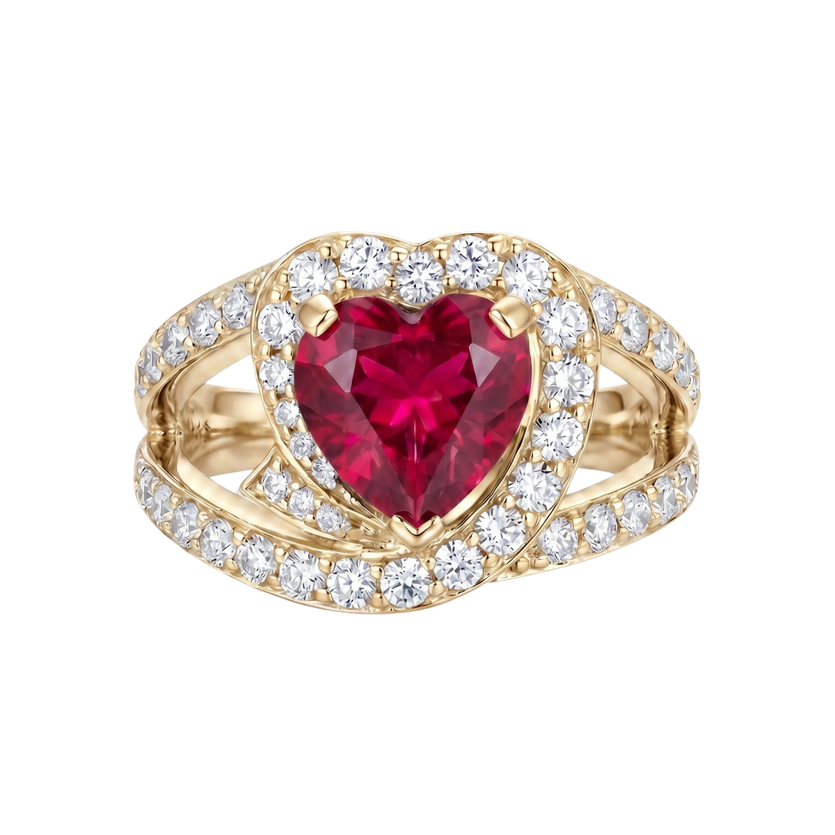 Heart Sapphire Ring