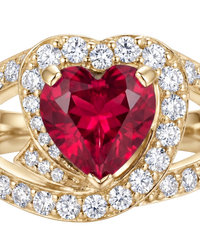 Heart Sapphire Ring