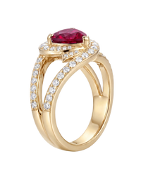 Heart Sapphire Ring