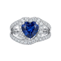 Heart Sapphire Ring