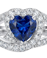 Heart Sapphire Ring