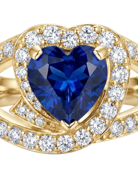Heart Sapphire Ring