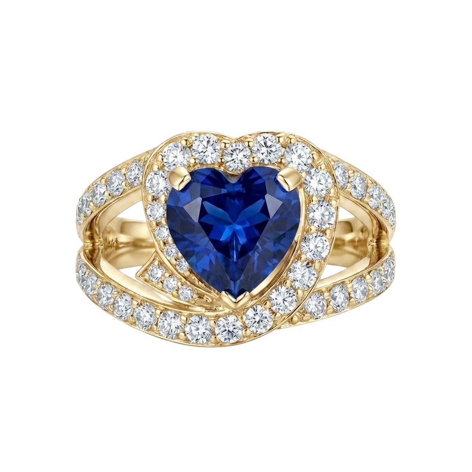 Heart Sapphire Ring