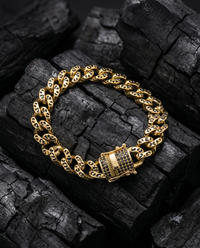 Leopard Cuban Link Bracelet