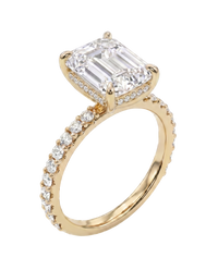 The Lina Signature | Emerald Cut | 14K Yellow Gold