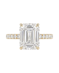 The Lina Signature | Emerald Cut | 14K Yellow Gold