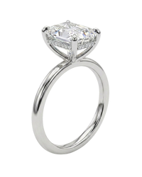 The Lina Halo | Radiant Cut | 14K White Gold