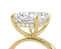 The Lina Halo | Radiant Cut | 14K Yellow Gold