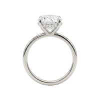 The Lina Halo | Oval Cut | 14K White Gold