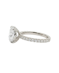 The Lina Pave | Oval Cut | 14K White Gold