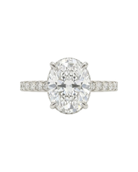 The Lina Signature | Oval Cut | 14K White Gold