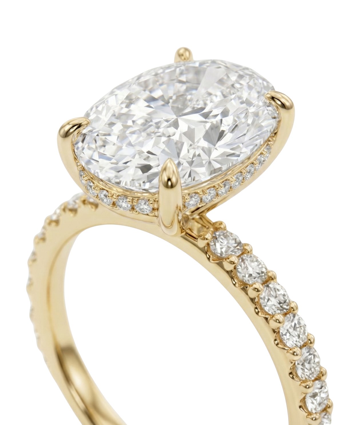 The Lina Signature | Oval Cut | 14K Yellow Gold