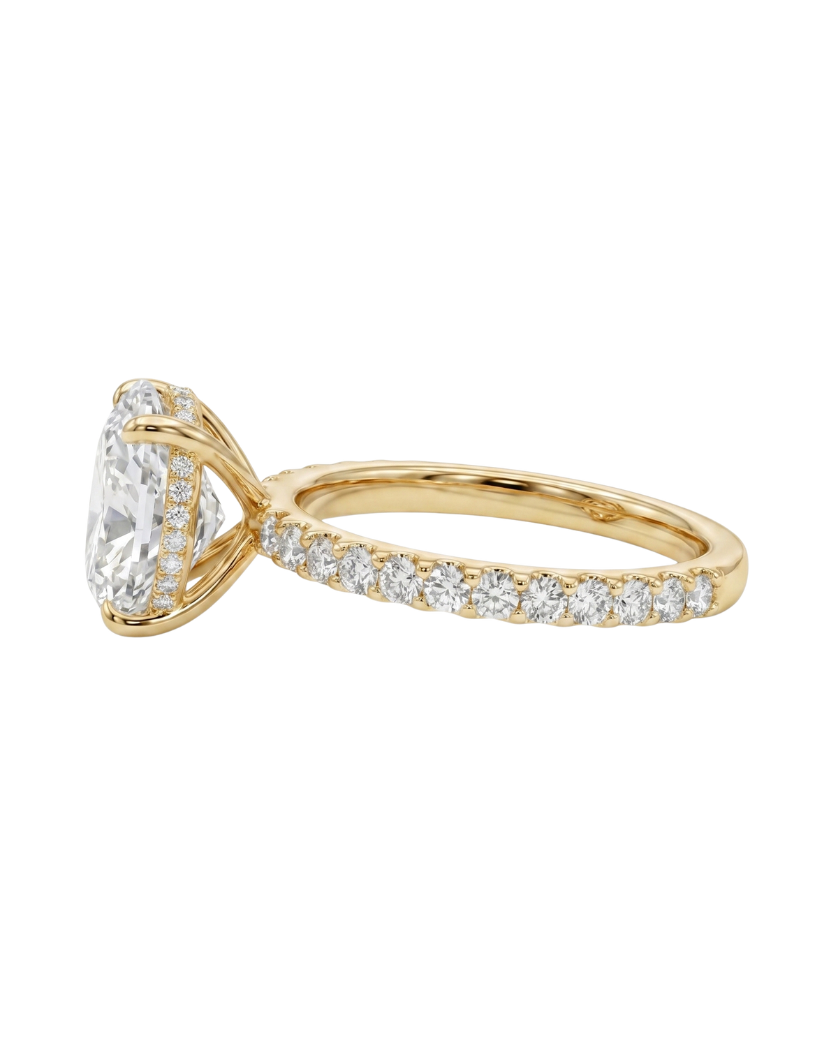 The Lina Signature | Oval Cut | 14K Yellow Gold