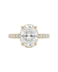 The Lina Signature | Oval Cut | 14K Yellow Gold