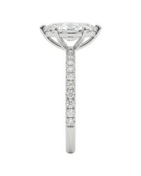 The Lina Pavé | Marquise Cut | 14k White Gold