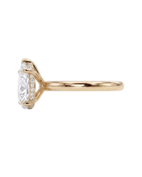 The Lina Halo | Pear Cut | 14K Yellow Gold