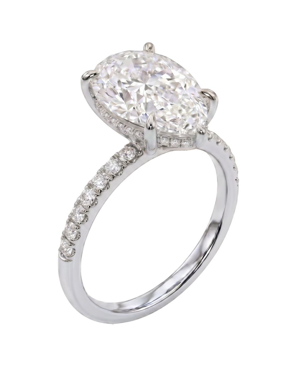 The Lina Signature | Pear Cut | 14K White Gold