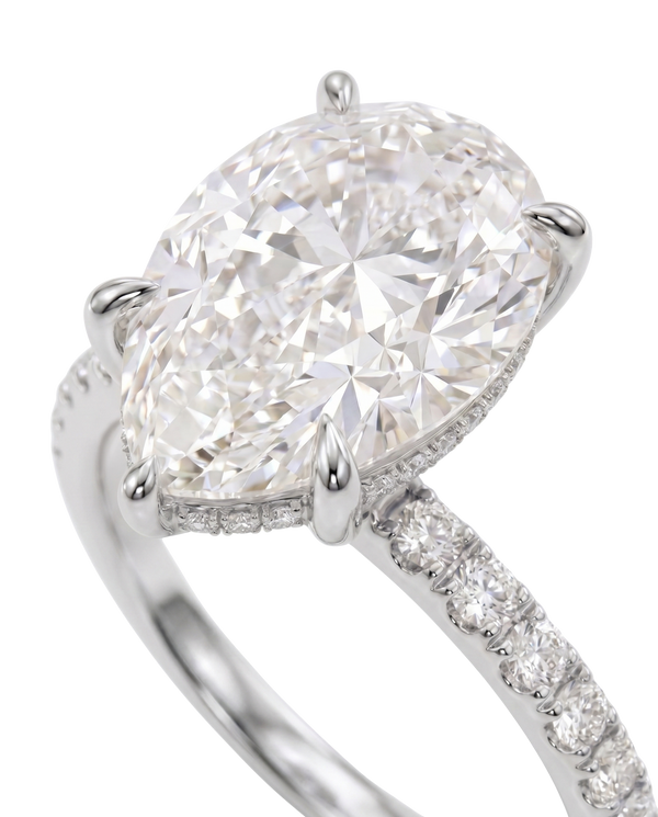 The Lina Signature | Pear Cut | 14K White Gold