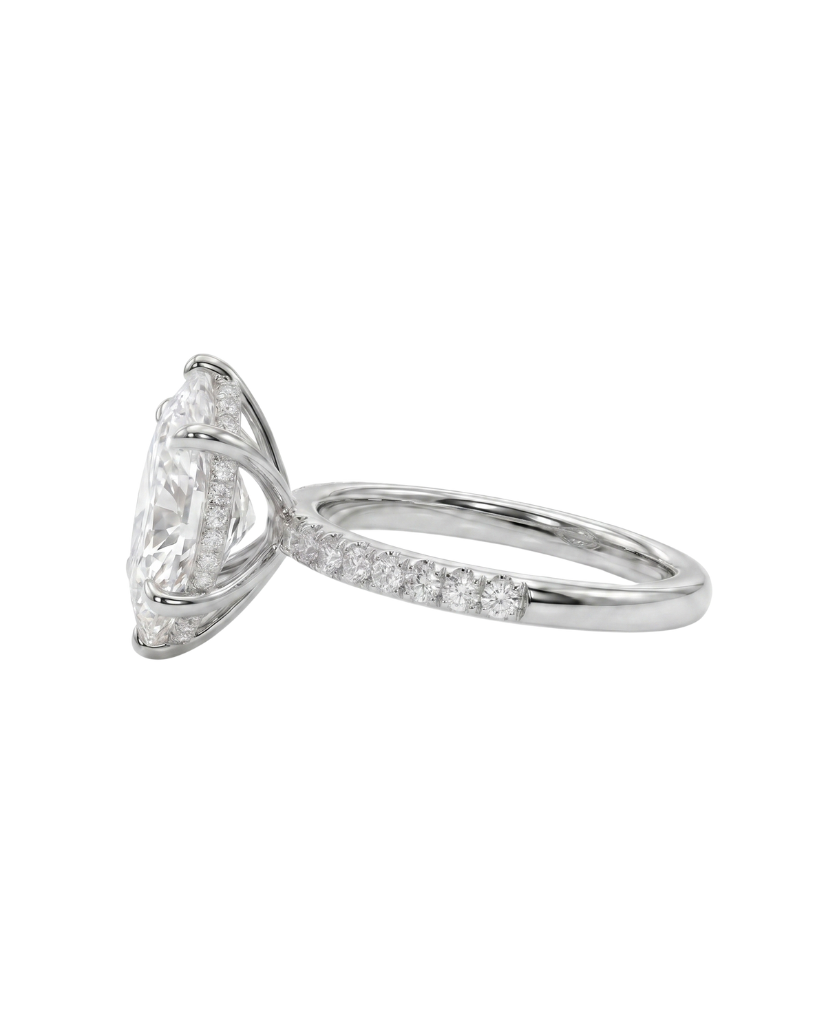 The Lina Signature | Pear Cut | 14K White Gold