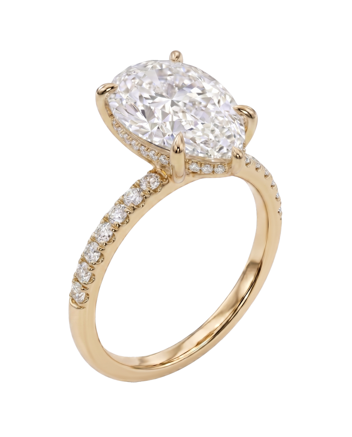 The Lina Signature | Pear Cut | 14K Yellow Gold