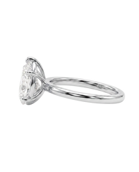 The Lina Solitaire | Pear Cut | 14K White Gold