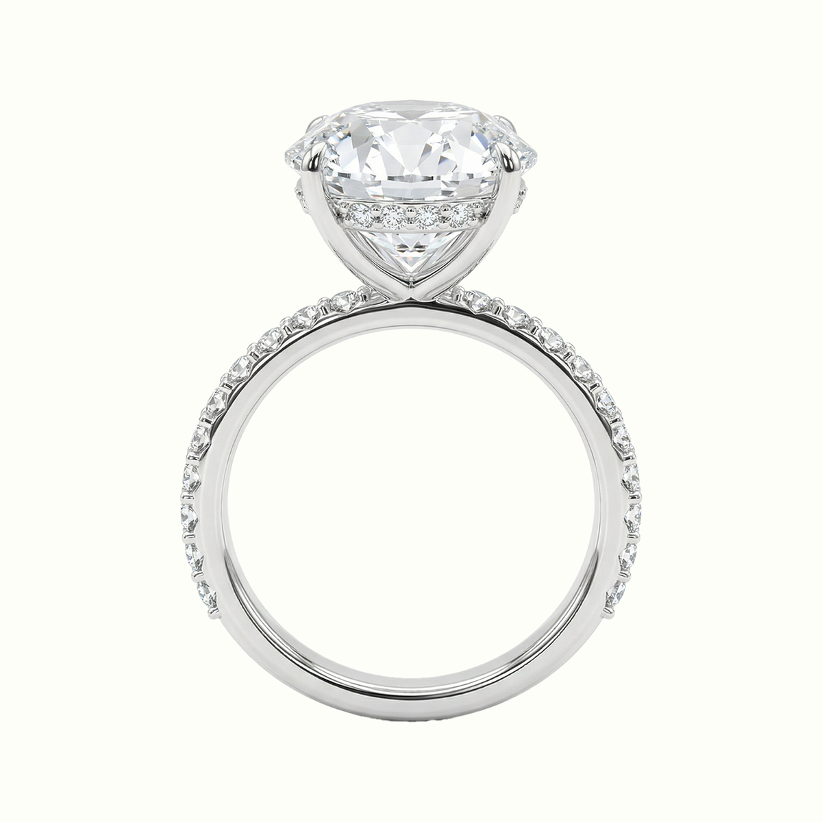 The Lina Signature | Round Cut | 14K White Gold