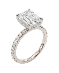 The Lina Signature | Emerald Cut | 14K White Gold