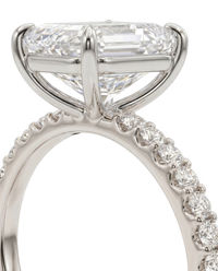 The Lina Signature | Emerald Cut | 14K White Gold