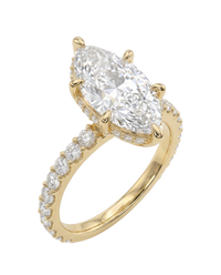 The Lina Signature | Marquise Cut | 14K Yellow Gold