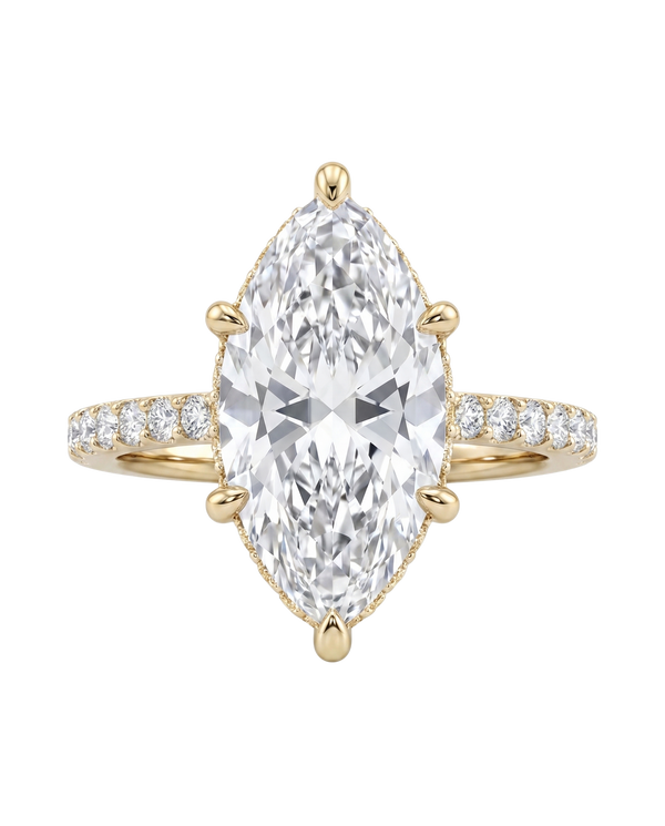 The Lina Signature | Marquise Cut | 14K Yellow Gold