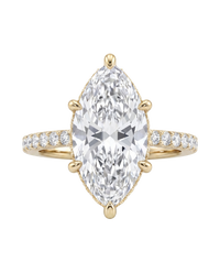 The Lina Signature | Marquise Cut | 14K Yellow Gold