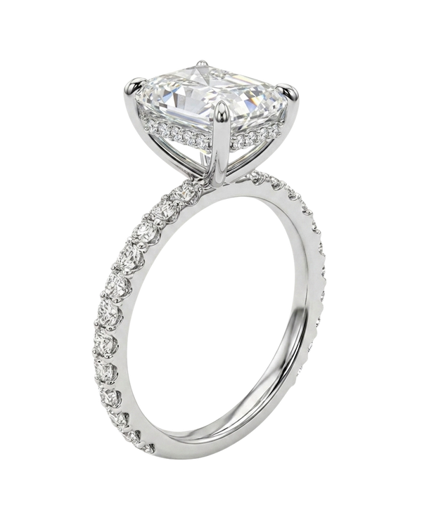 The Lina Signature | Radiant Cut | 14K White Gold