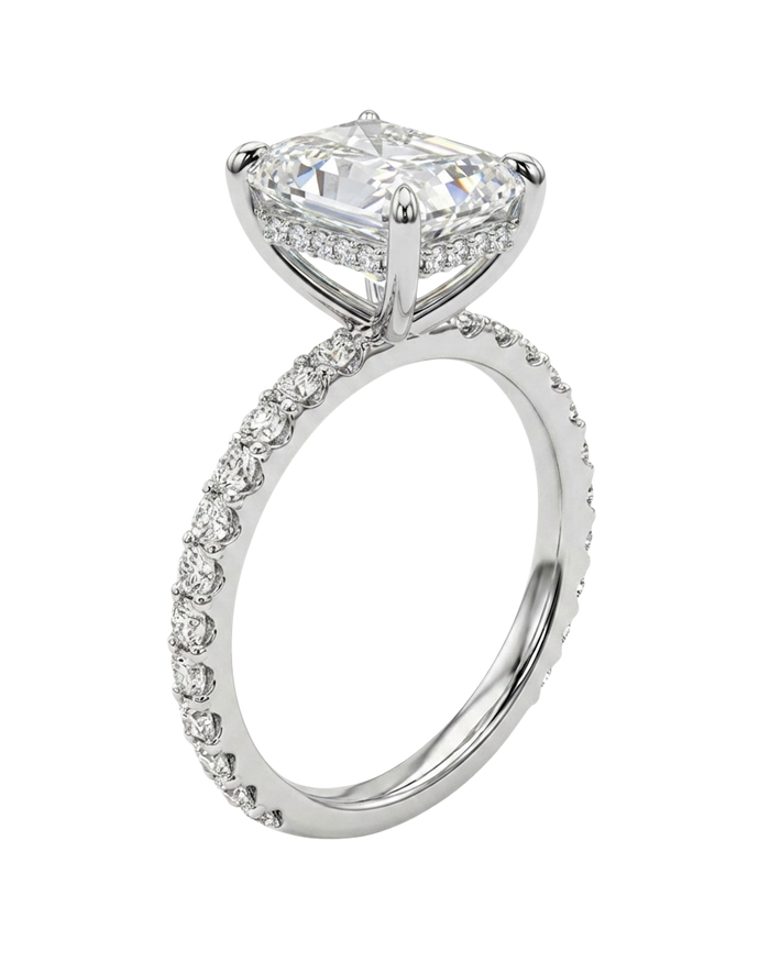 The Lina Signature | Radiant Cut | 14K White Gold