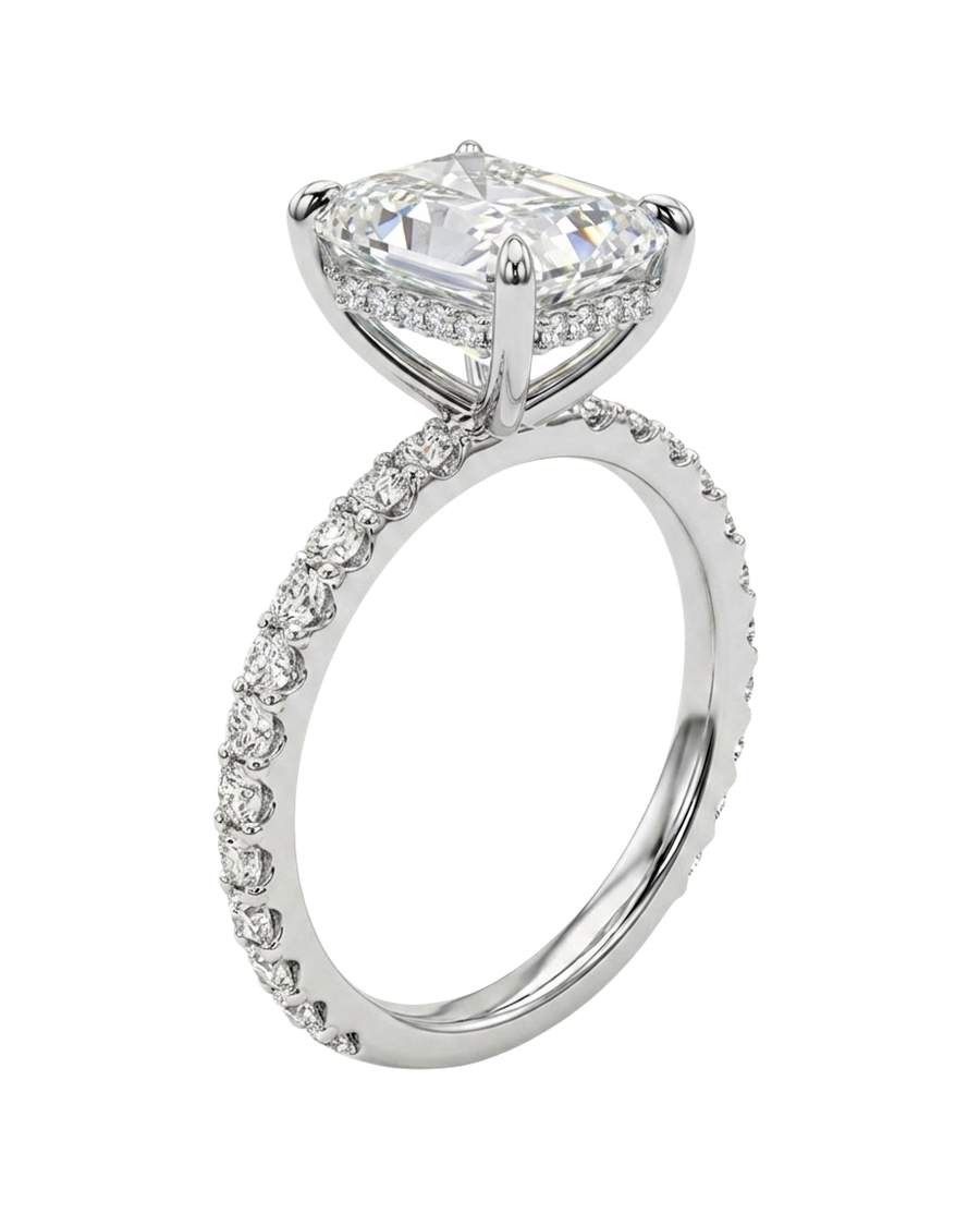 The Lina Signature | Radiant Cut | 14K White Gold