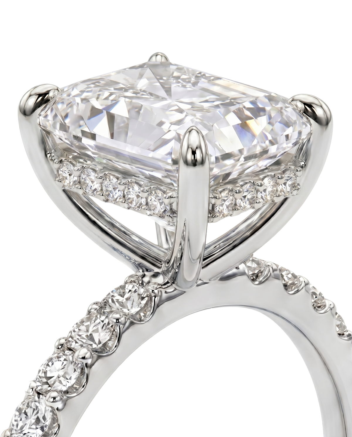 The Lina Signature | Radiant Cut | 14K White Gold