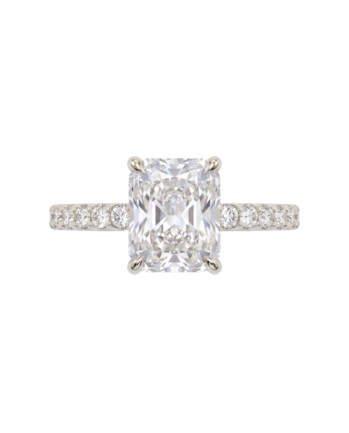 The Lina Signature | Radiant Cut | 14K White Gold