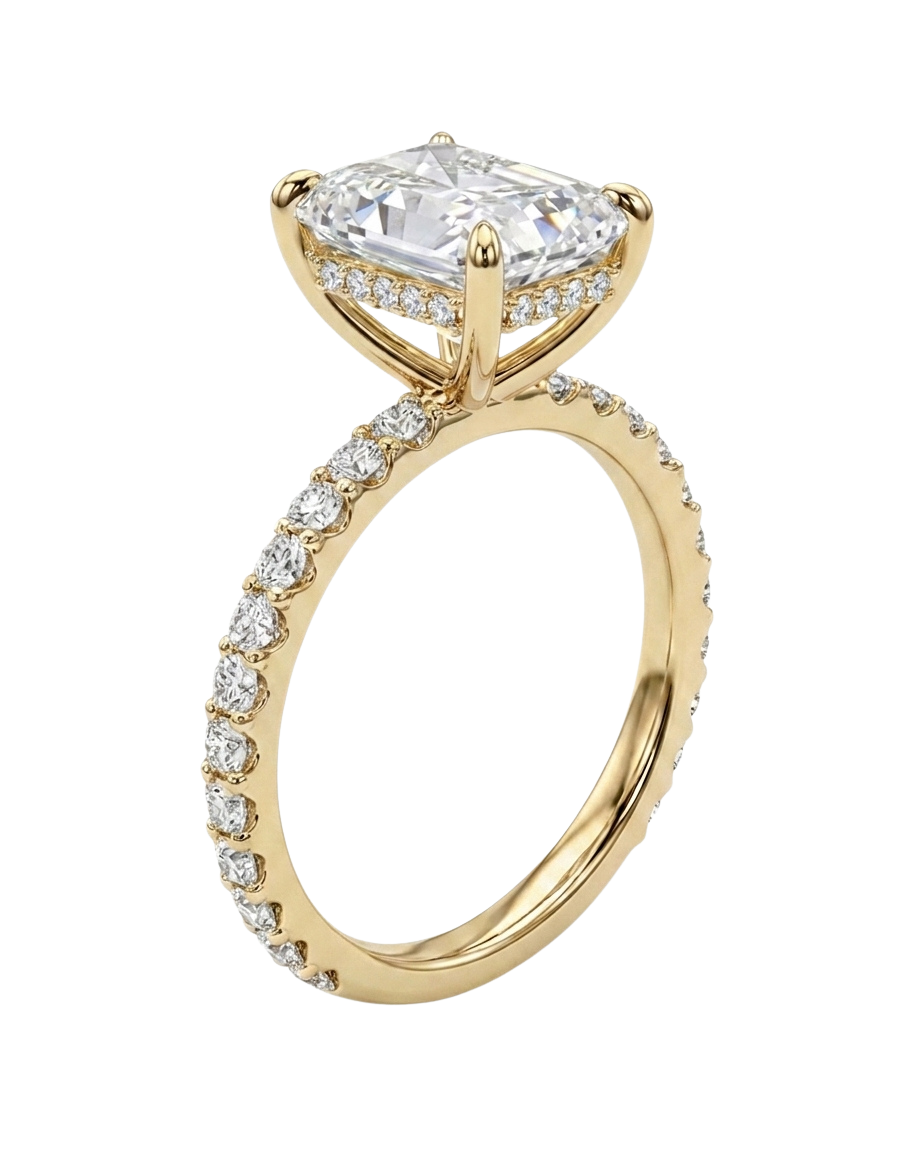 The Lina Signature | Radiant Cut | 14K Yellow Gold