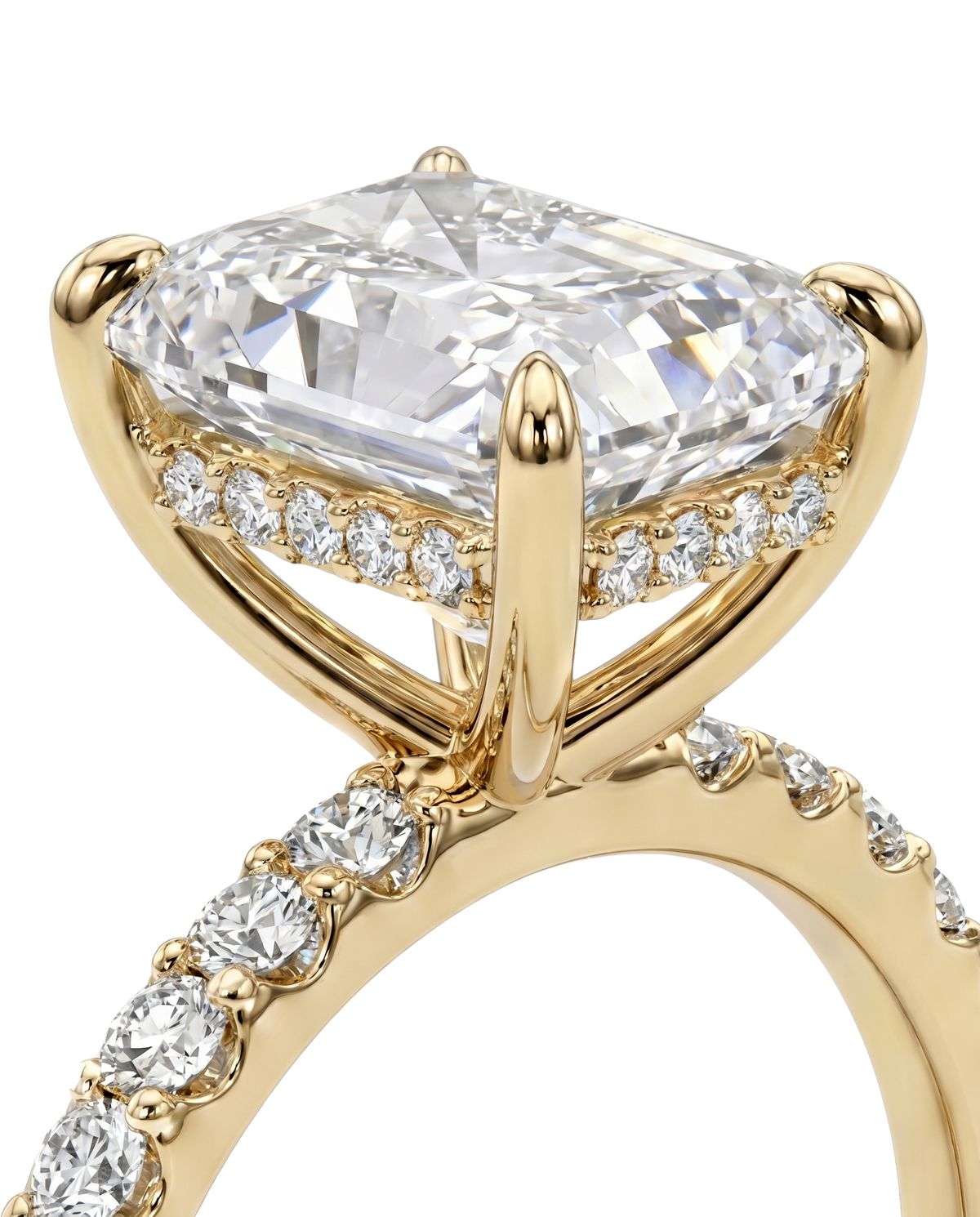 The Lina Signature | Radiant Cut | 14K Yellow Gold