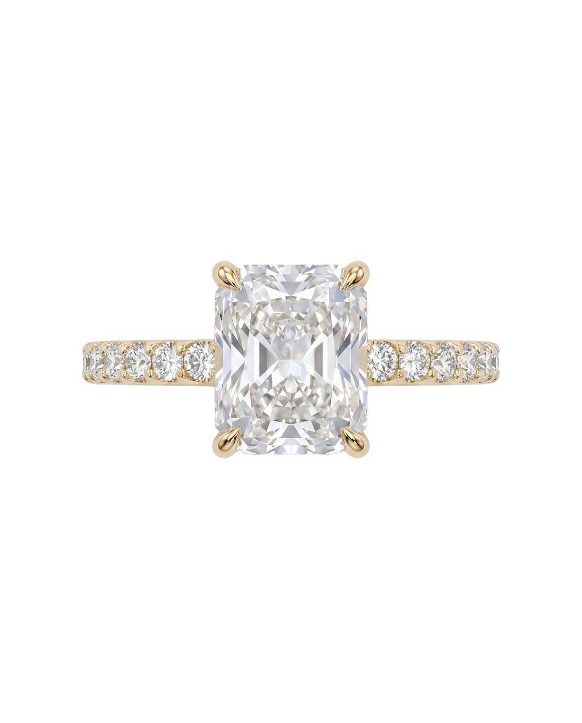 The Lina Signature | Radiant Cut | 14K Yellow Gold